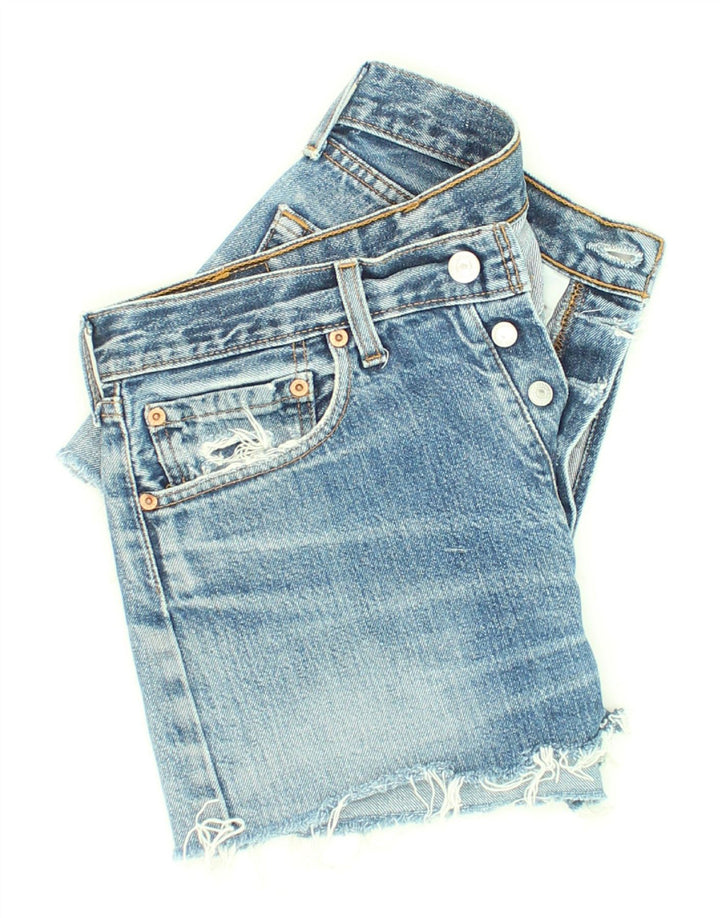 LEVI'S Pantalones cortos vaqueros vintage para mujer W31 Algodón azul medio
