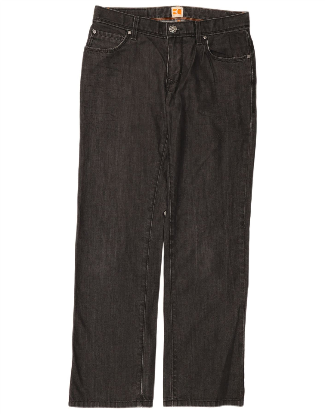 Vaqueros rectos HUGO BOSS Mujer W33 L32 Algodón gris