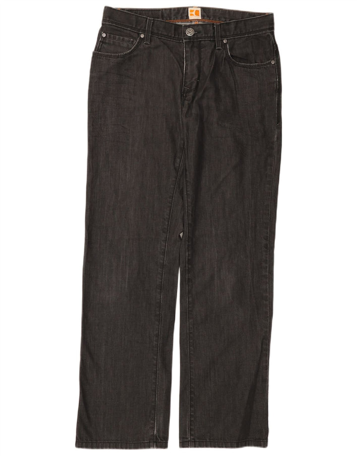 Vaqueros rectos HUGO BOSS Mujer W33 L32 Algodón gris