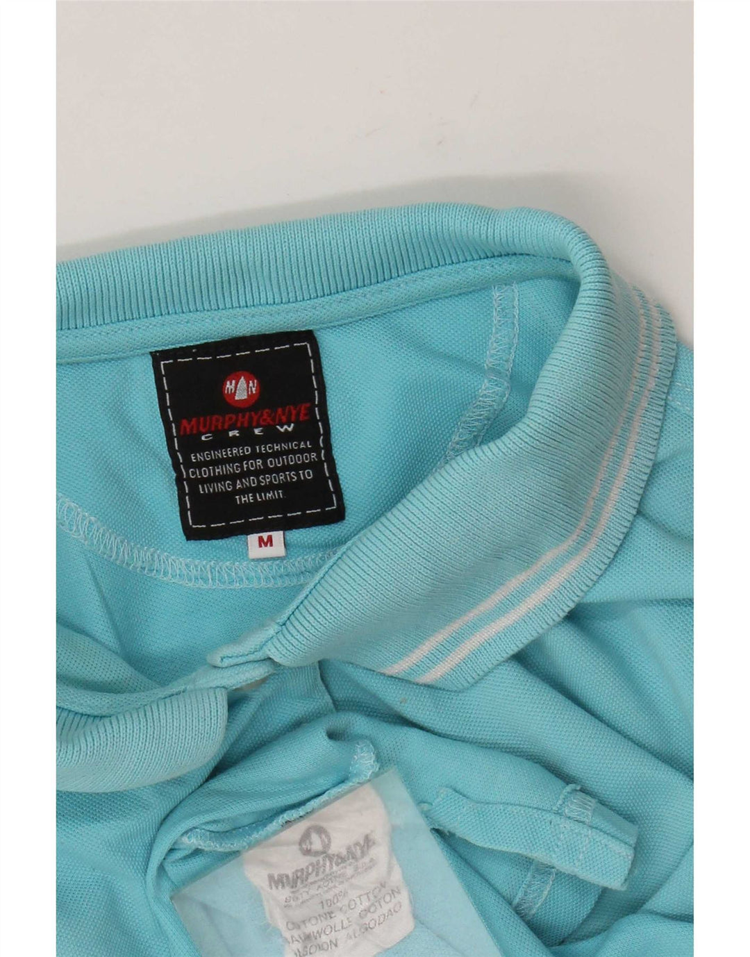 Murphy & Nye Polo para mujer UK 12 Algodón a rayas azul medio