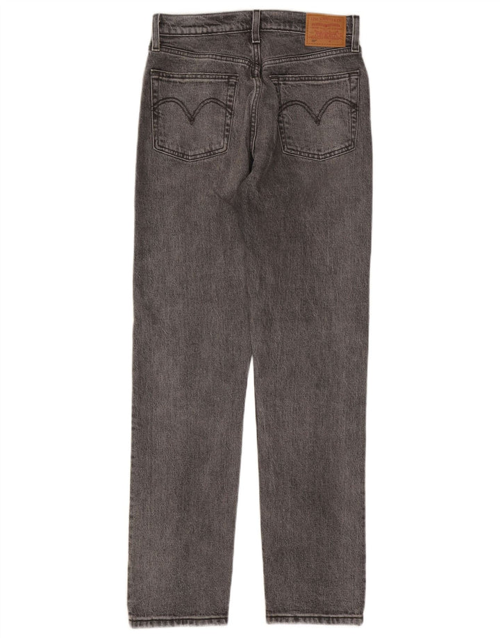 Levi's Mujer 501 Vaqueros Rectos W26 L30 Algodón Gris