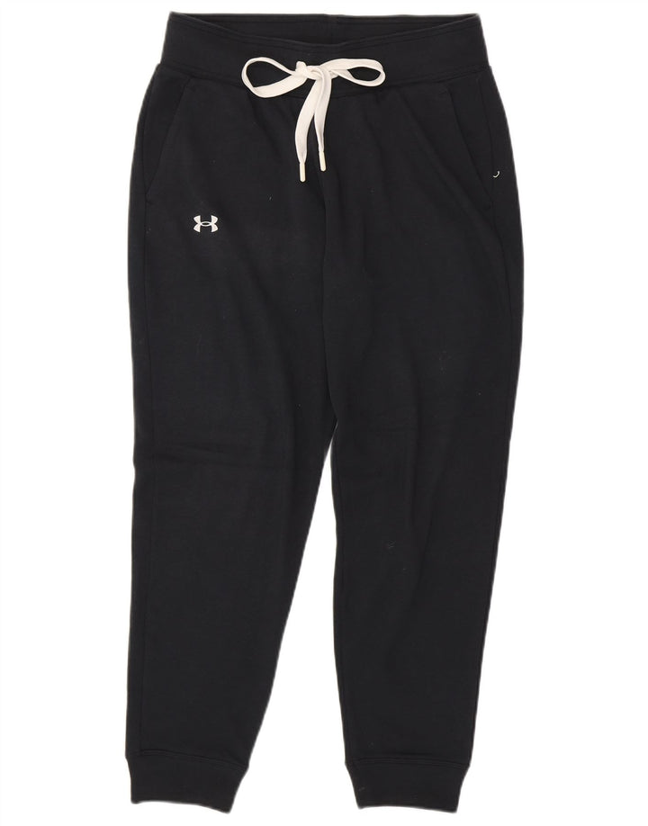 UNDER ARMOUR Pantalones de chándal para mujer Joggers UK 10 Small Black Cotton