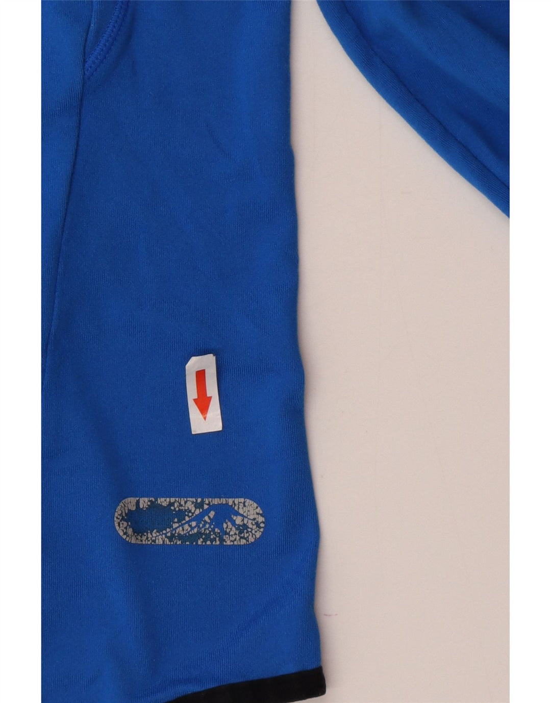 Asics Hombre Zip Neck Hooded Top Manga Larga Poliéster Azul Medio