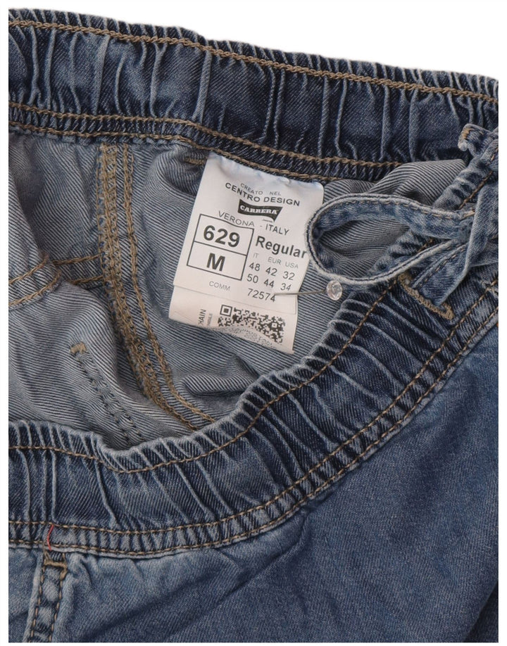 Carrera Mens 629 Cargo Denim Shorts IT 48 Medium W32 Azul Algodón