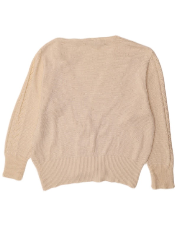 Rabe Cárdigan para Mujer EU 46 XL Acrílico Blanco Roto
