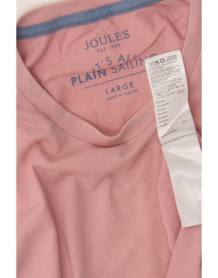 JOULES Camiseta Hombre Top Large Rosa Algodón