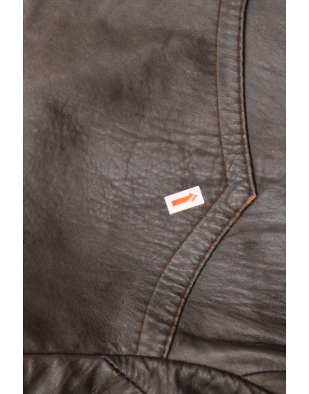 VINTAGE Abrigo de cuero para hombre IT 50 Cuero marrón grande