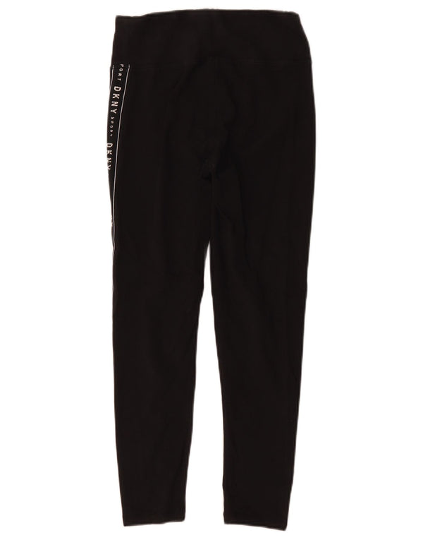 Dkny Leggings cortos con estampado gráfico para mujer Reino Unido 8 Pequeño Algodón negro