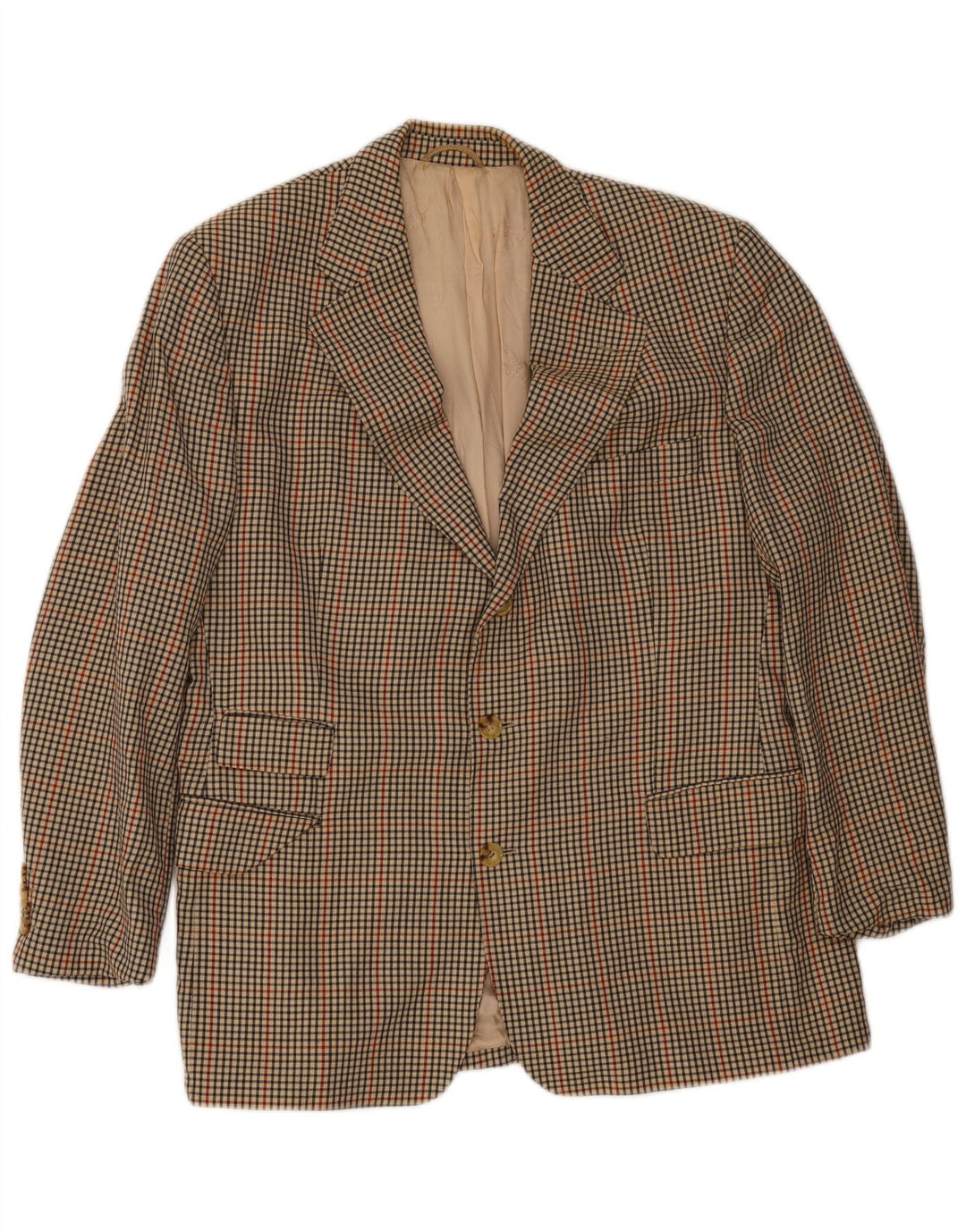 Burberrys Chaqueta tipo blazer de 2 botones para hombre Reino Unido 38 Pata de gallo beige mediana