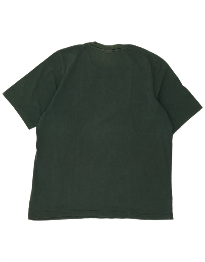 ADIDAS Camiseta gráfica para hombre Top grande de algodón verde