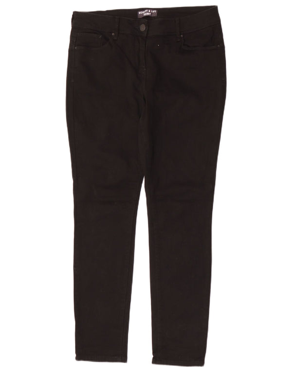Marks & Spencer Pantalones Casuales Sculpt Lift para Mujer UK 14 Medium W30 L29 Bla