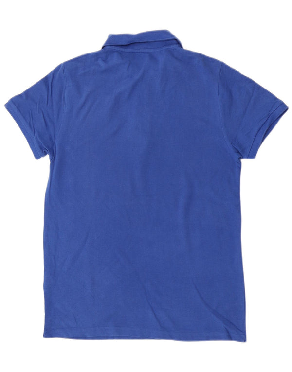 Polo Kappa Hombre Algodón Azul Medio