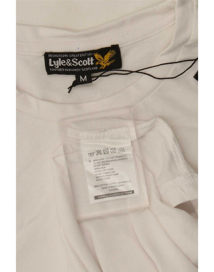 Lyle & Scott Camiseta para hombre Top Medium White Cotton