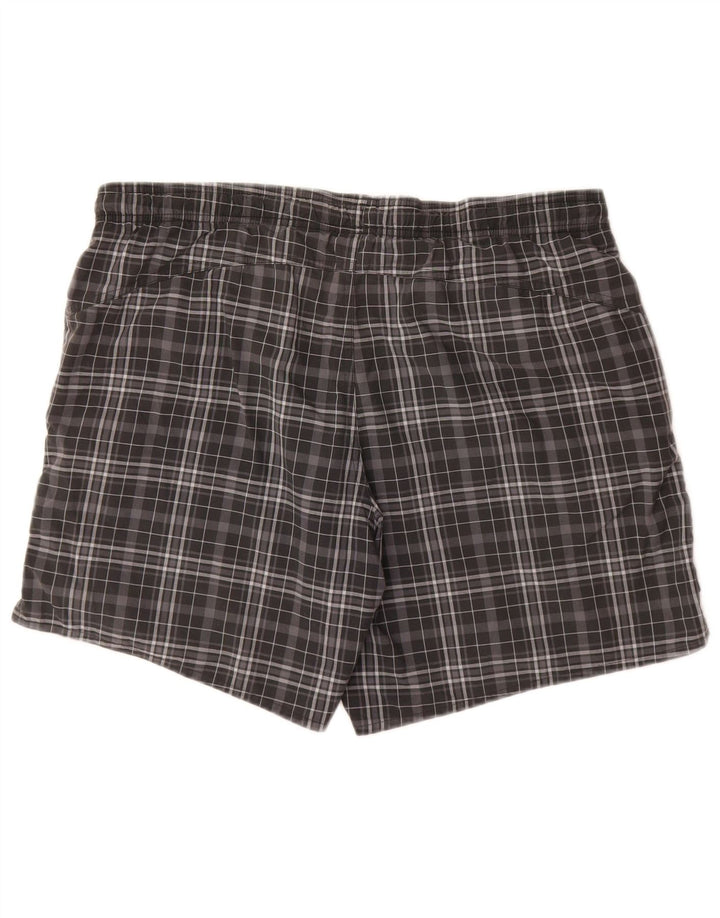Bañador Adidas Hombre Gris Medio A Cuadros Poliéster