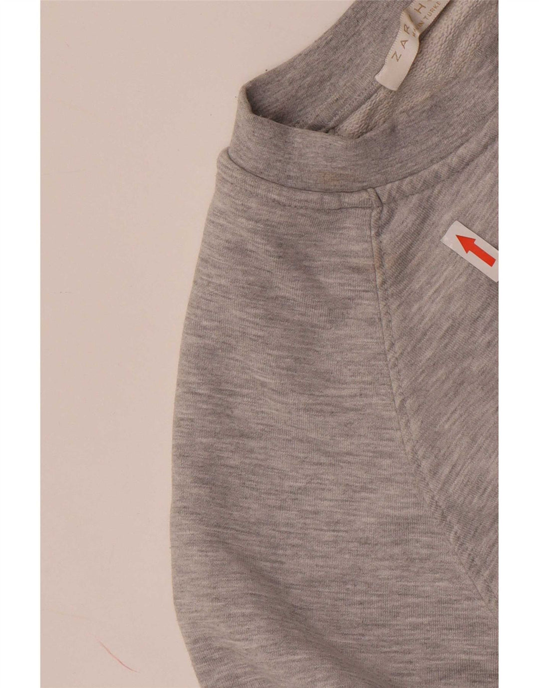 Zara Mujer Sudadera Oversize Jersey UK 44 Algodón Gris Medio