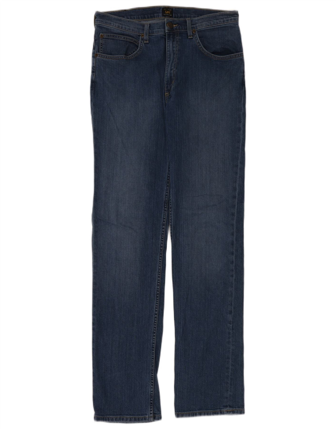 Vaqueros Lee Brooklyn Rectos Mujer W33 L34 Algodón Azul