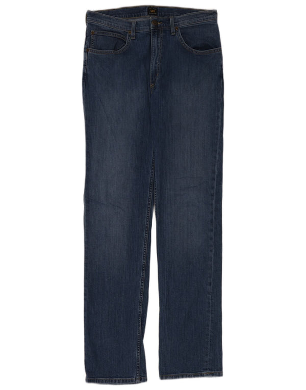 Vaqueros Lee Brooklyn Rectos Mujer W33 L34 Algodón Azul