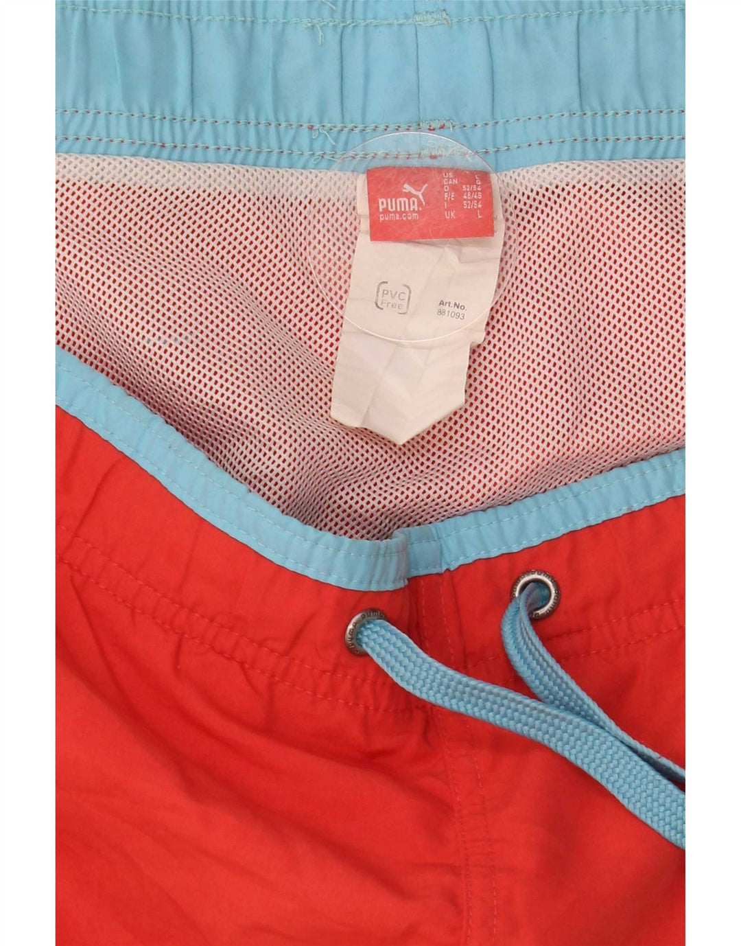 Puma Bañador con gráfico para hombre, talla grande, poliéster rojo