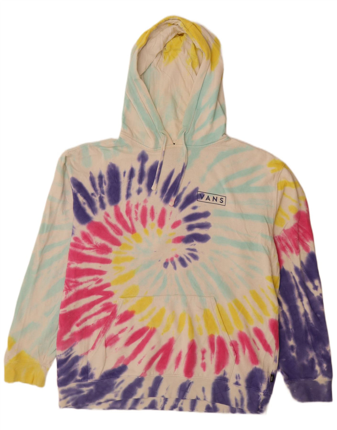 Vans Hombre Sudadera Con Capucha Jumper XL Multicolor Tie Dye
