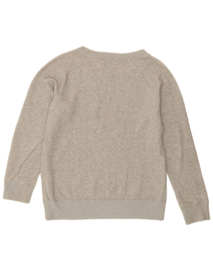 Jack Wills Sudadera extragrande para mujer, talla 10, talla pequeña, color gris moteado