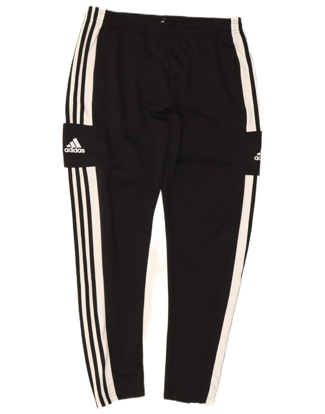 Adidas Hombre Pantalones De Chándal Gráfico Grande Poliéster Negro