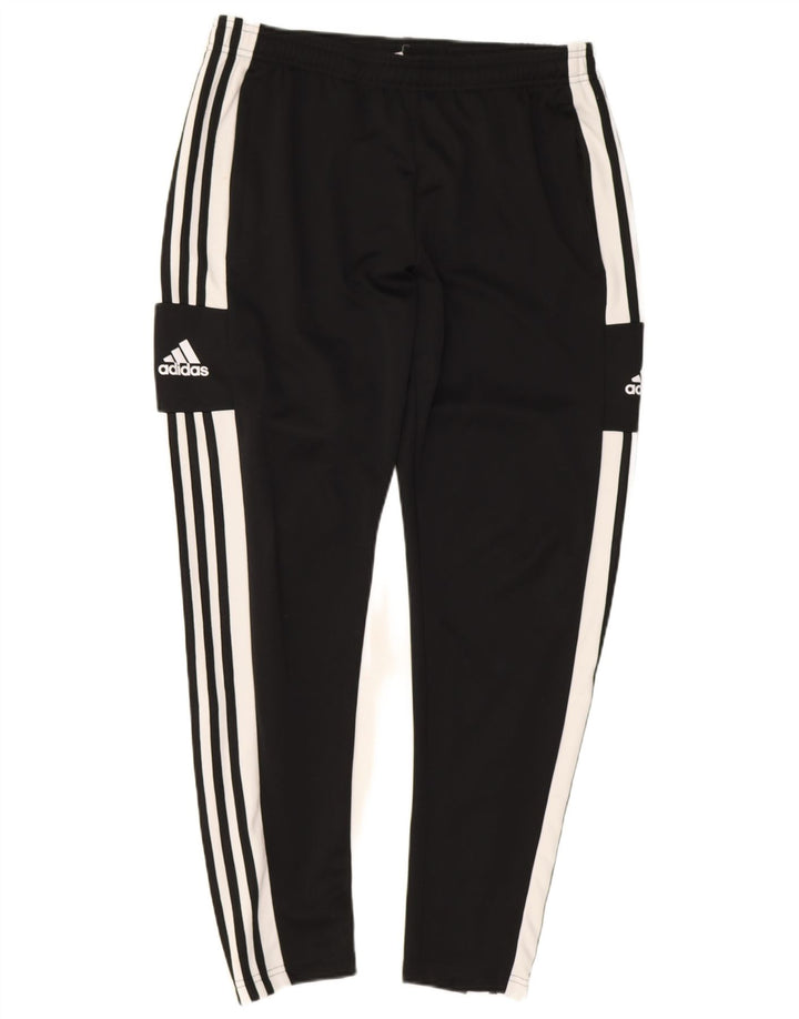 Adidas Hombre Pantalones De Chándal Gráfico Grande Poliéster Negro