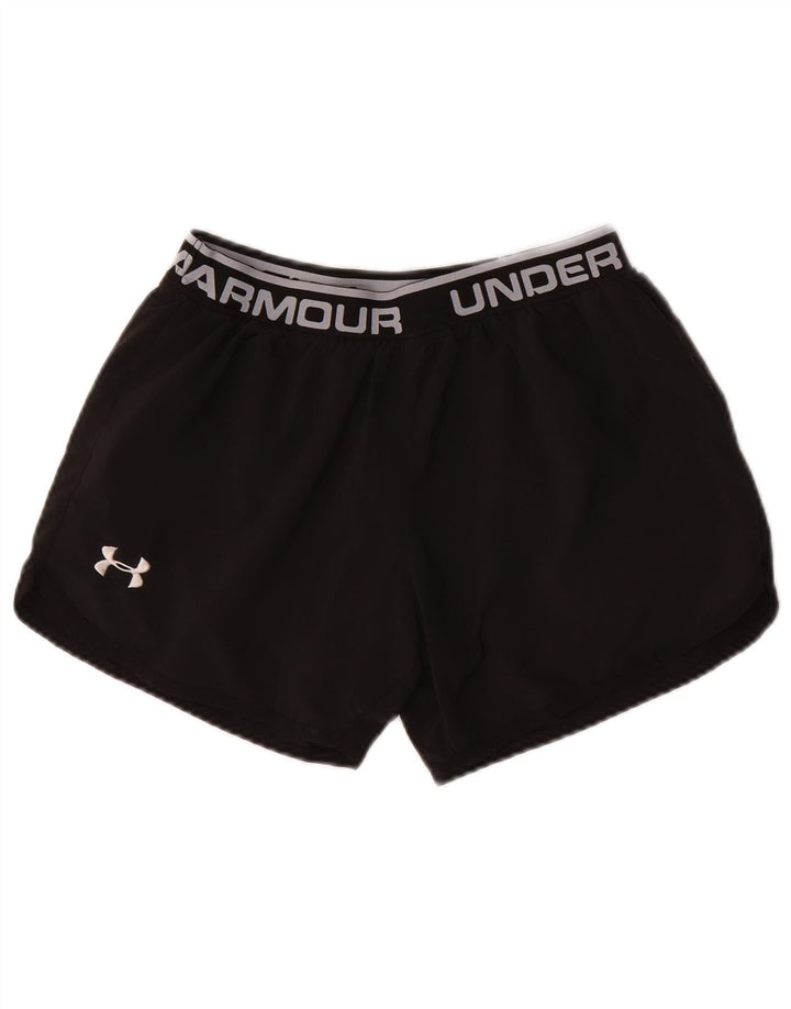 UNDER ARMOUR Pantalones cortos deportivos con gráficos ajustados para niñas 13-14 años XL Negro