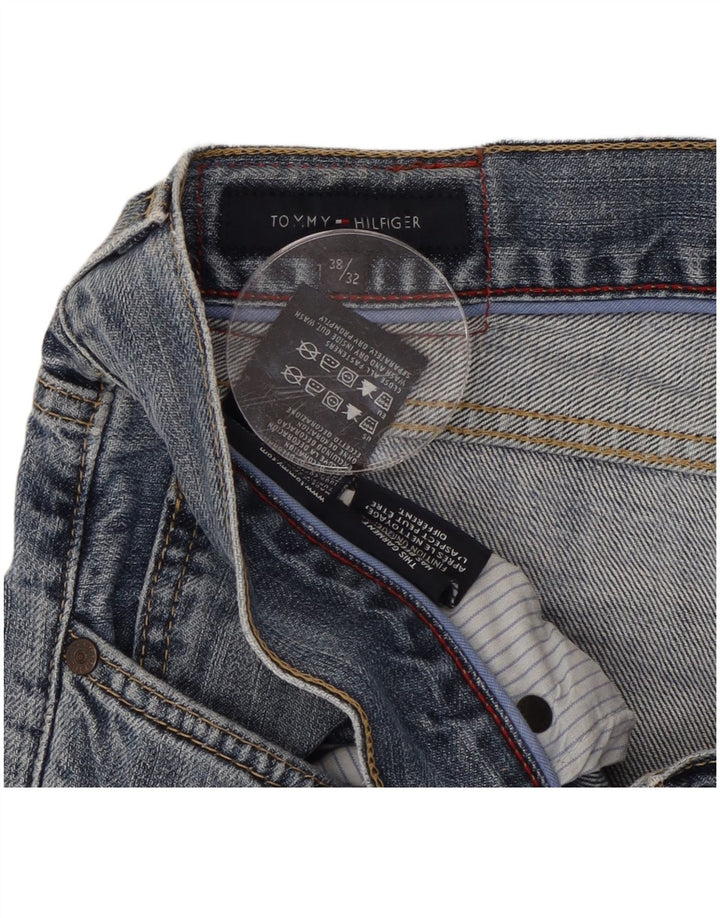 TOMMY HILFIGER Vaqueros rectos para hombre W38 L32 Algodón azul