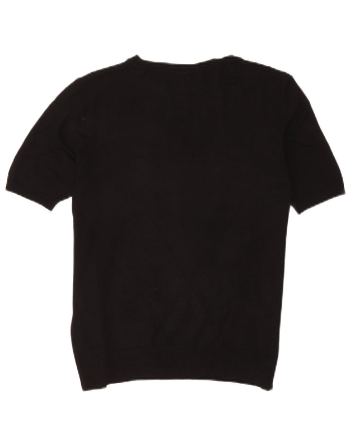 Marks & Spencer Blusa para Mujer Top UK 10 Small Viscosa Negra