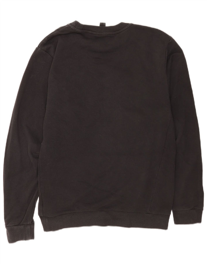 Adidas Hombre Sudadera Gráfica Jumper Medium Negro Algodón