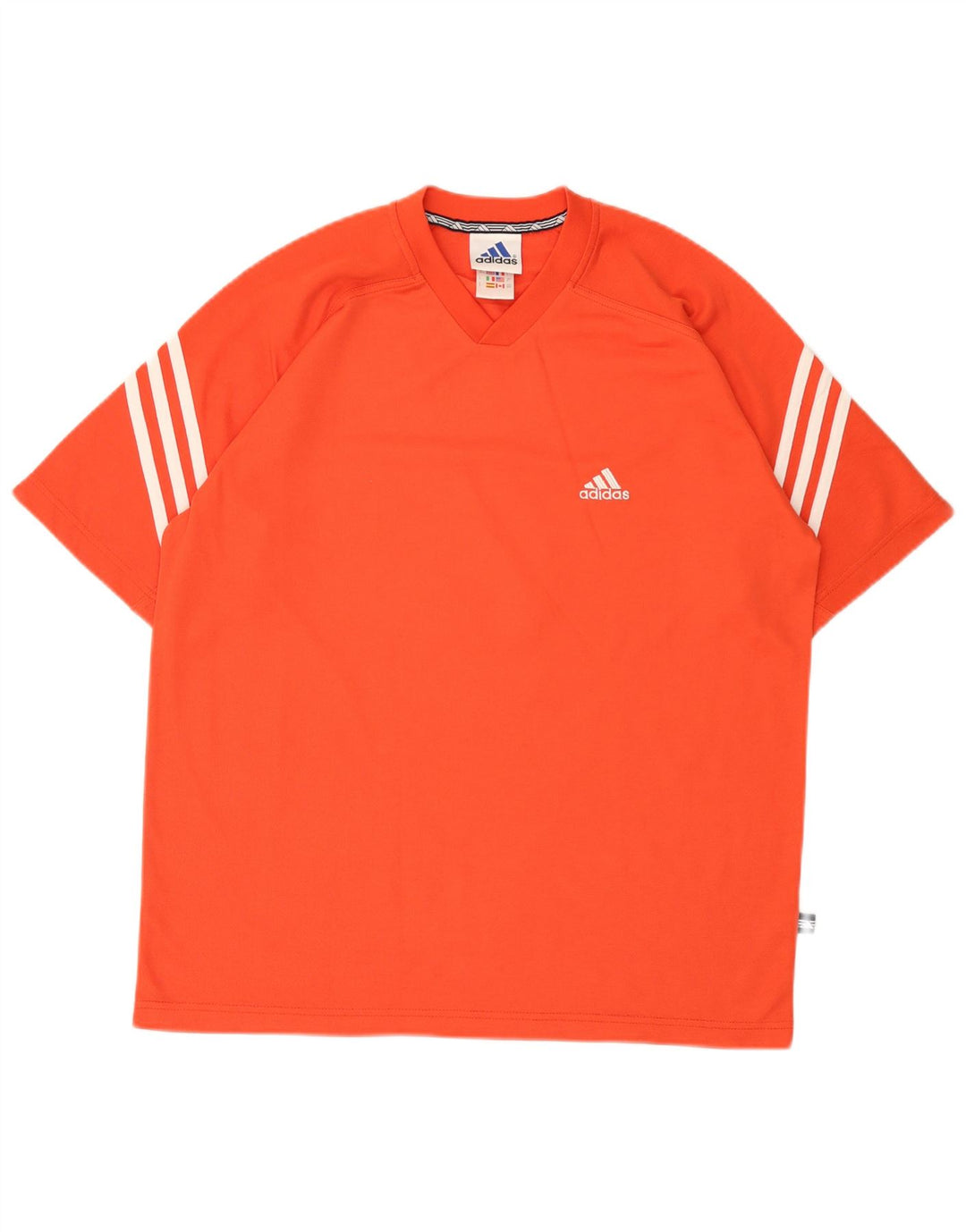 Adidas Camiseta gráfica para hombre Top UK 40/42 Naranja medio Poliéster