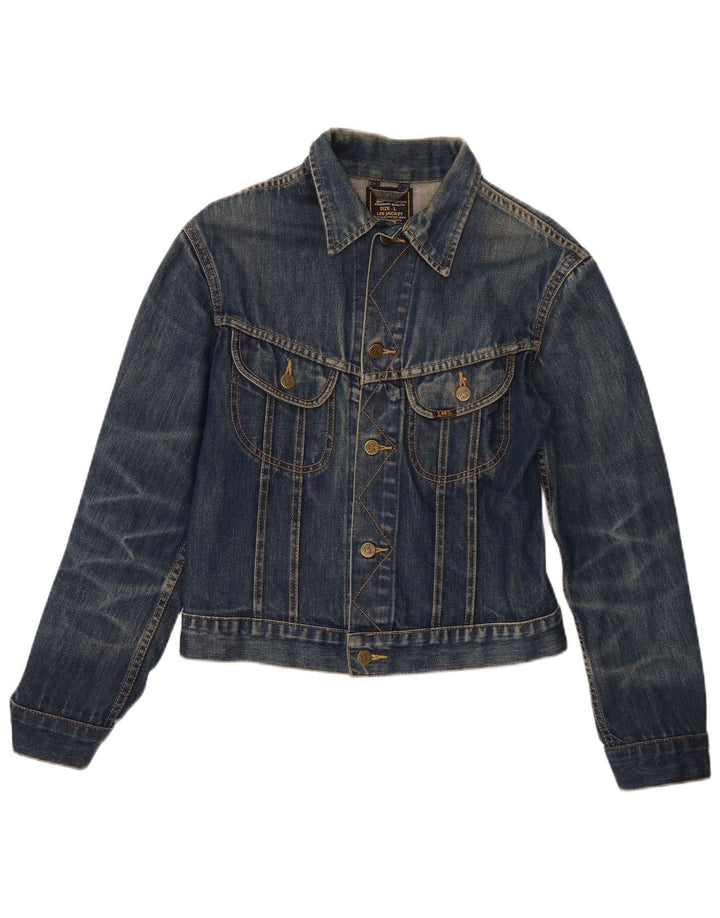 Lee Chaqueta Vaquera para Mujer UK 44 Grande Algodón Azul