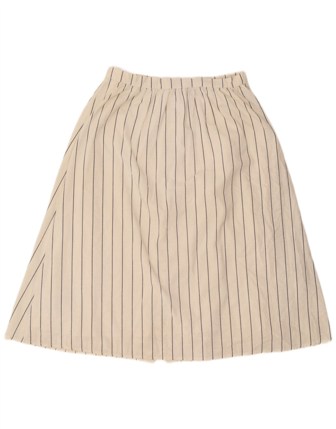 Oasis Falda Acampanada para Mujer UK 12 Medium W28 Rayas Blancas