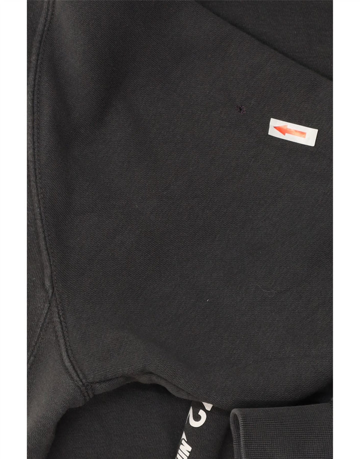Nike Jersey con capucha gráfica para hombre, talla pequeña, algodón gris