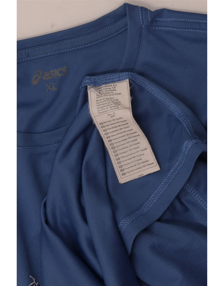 Asics Camiseta Gráfica Hombre Top XL Poliéster Azul