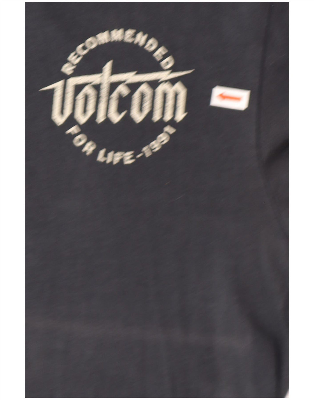 Volcom Camiseta con gráfico de corte moderno para hombre, talla pequeña, algodón azul marino