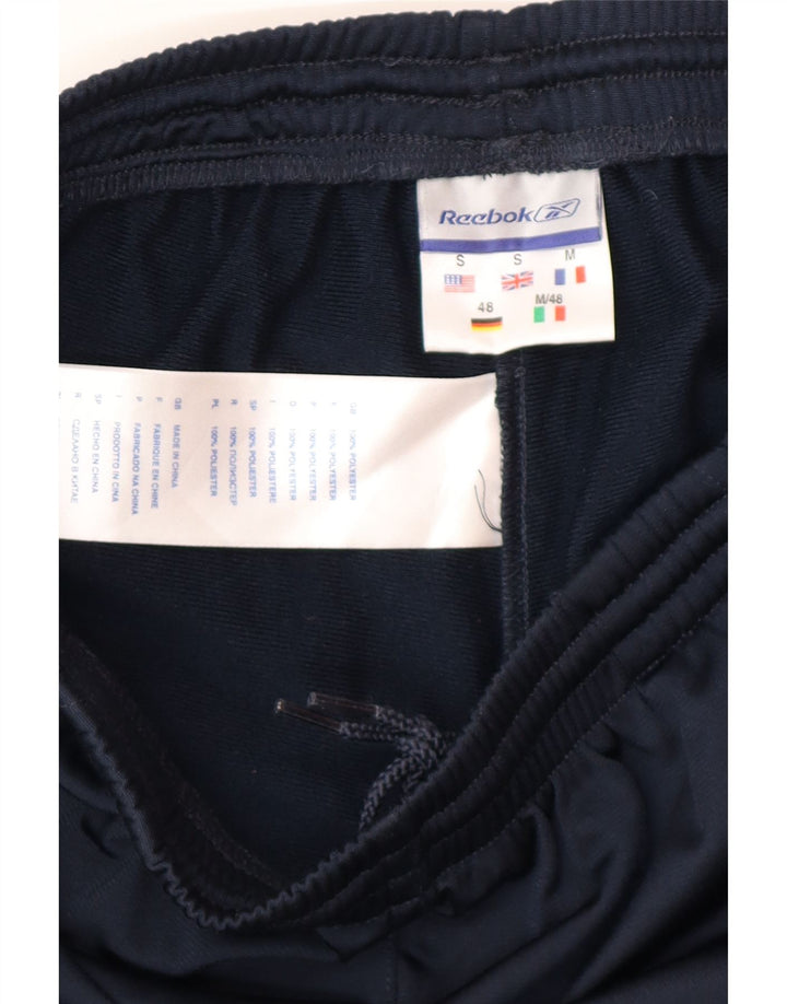 Reebok - Pantalón de chándal para hombre, talla pequeña, color azul marino, poliéster