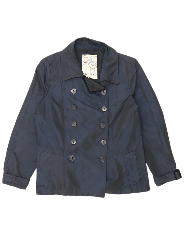 i Blues Chaquetón corto con doble botonadura para mujer UK 40 Azul marino mediano