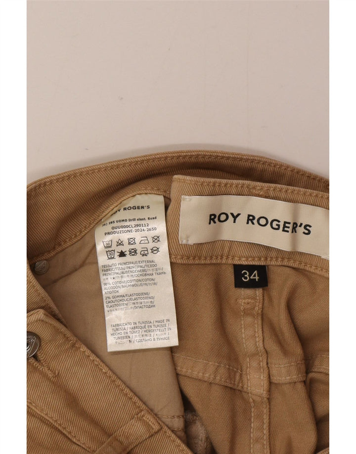 Roy Rogers Vaqueros rectos para hombre W34 L32 Algodón marrón