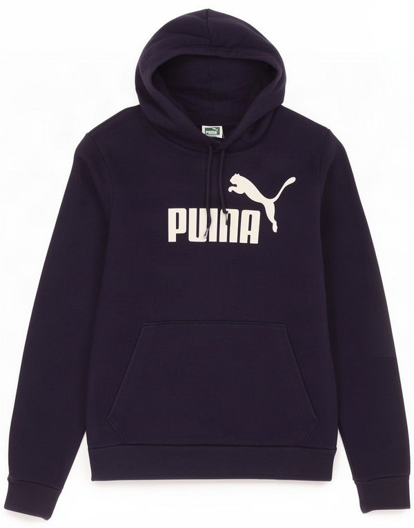 Puma Jersey con capucha gráfica para mujer UK 10 Small Azul marino Algodón