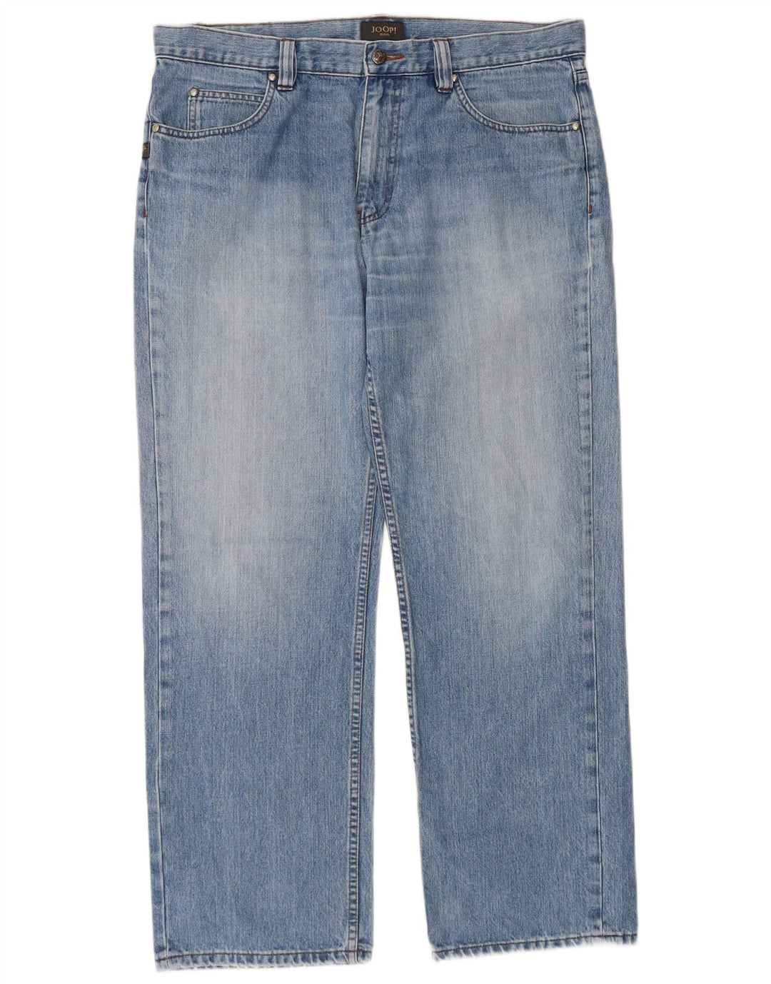 JOOP Mens Straight Jeans W36 L27 Blue Cotton