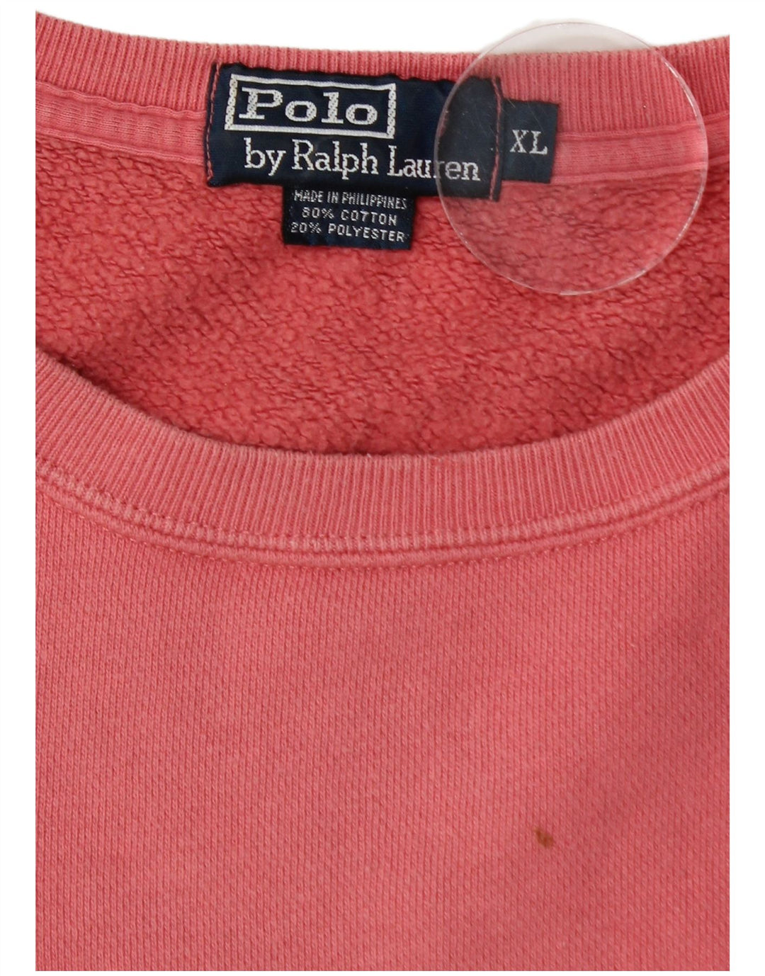 POLO RALPH LAUREN Sudadera Hombre Jumper XL Rosa Algodón