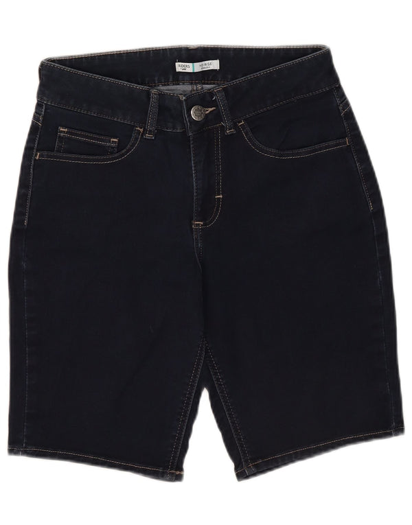 Bermudas vaqueras de talle medio para mujer Riders Lee W28 Azul marino mediano