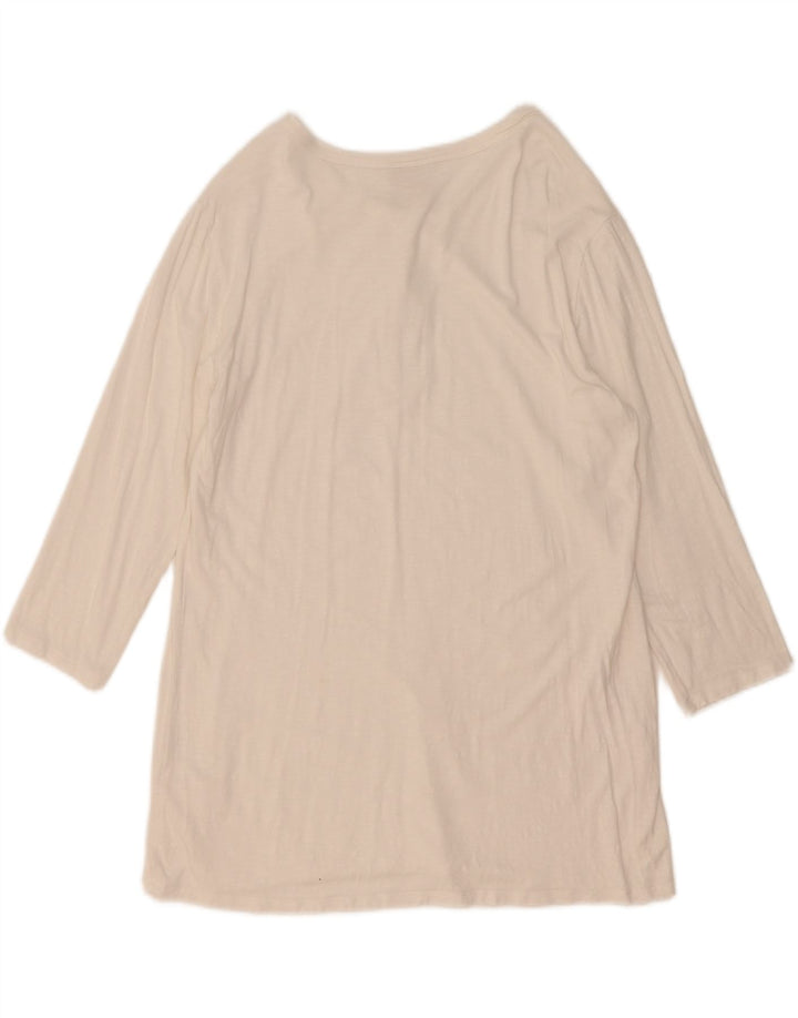 Champion Mujer Top Manga 3/4 UK 44 Grande Blanco