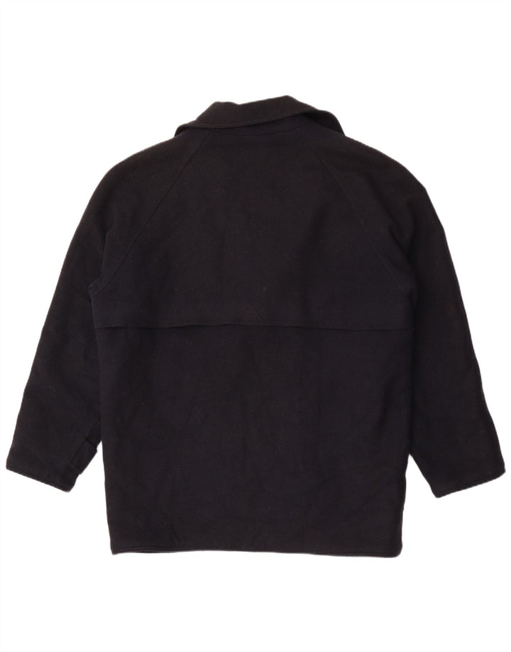 Belfe & Belfe Abrigo holgado para hombre IT 48 Lana azul marino medio