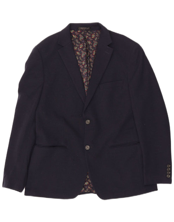 Chaps Chaqueta tipo blazer de 2 botones para hombre UK 42 XL Poliéster azul marino
