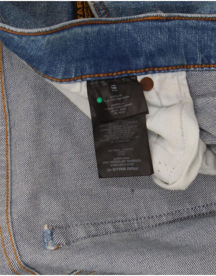 Vaqueros G-Star Hombre 3301 Slim W40 L32 Azul