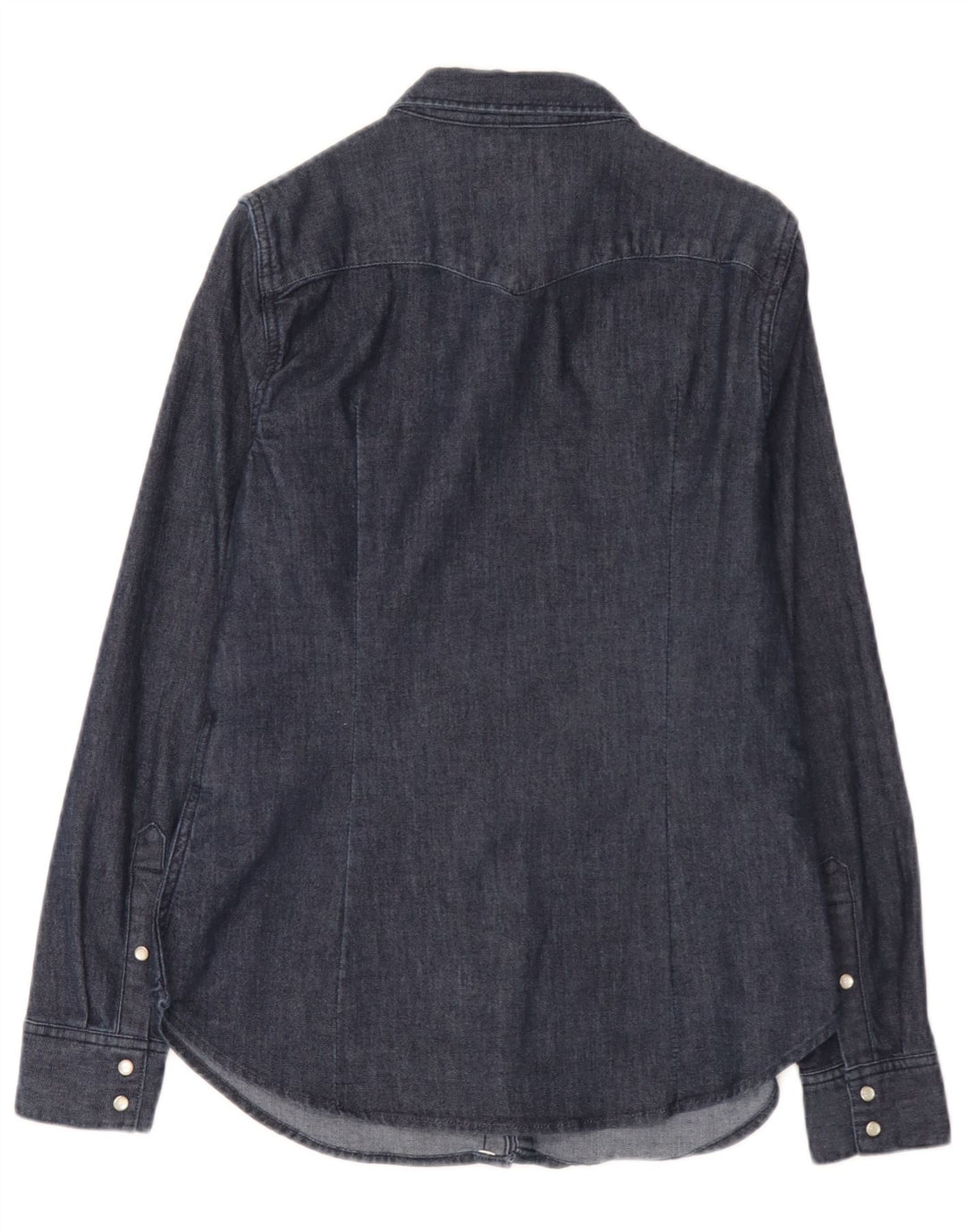 Levi's Camisa vaquera entallada para mujer UK 44 Algodón azul marino mediano