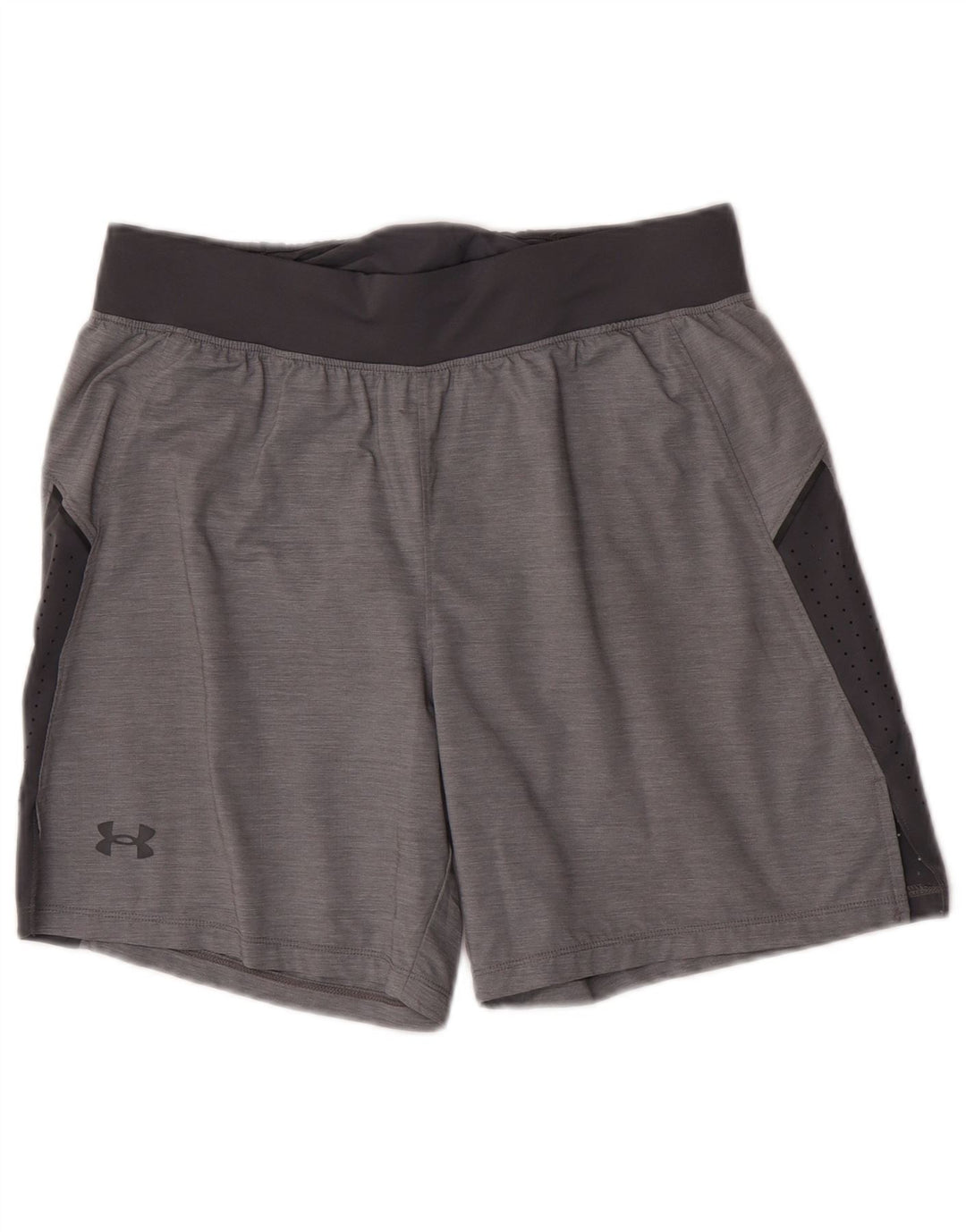 Under Armour Pantalones cortos deportivos para hombre Poliéster color block gris grande