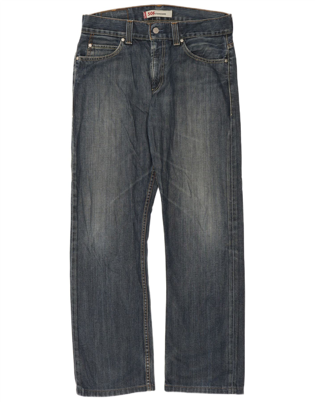 Levi's Vaqueros rectos de corte estándar 506 para hombre W33 L31 Azul